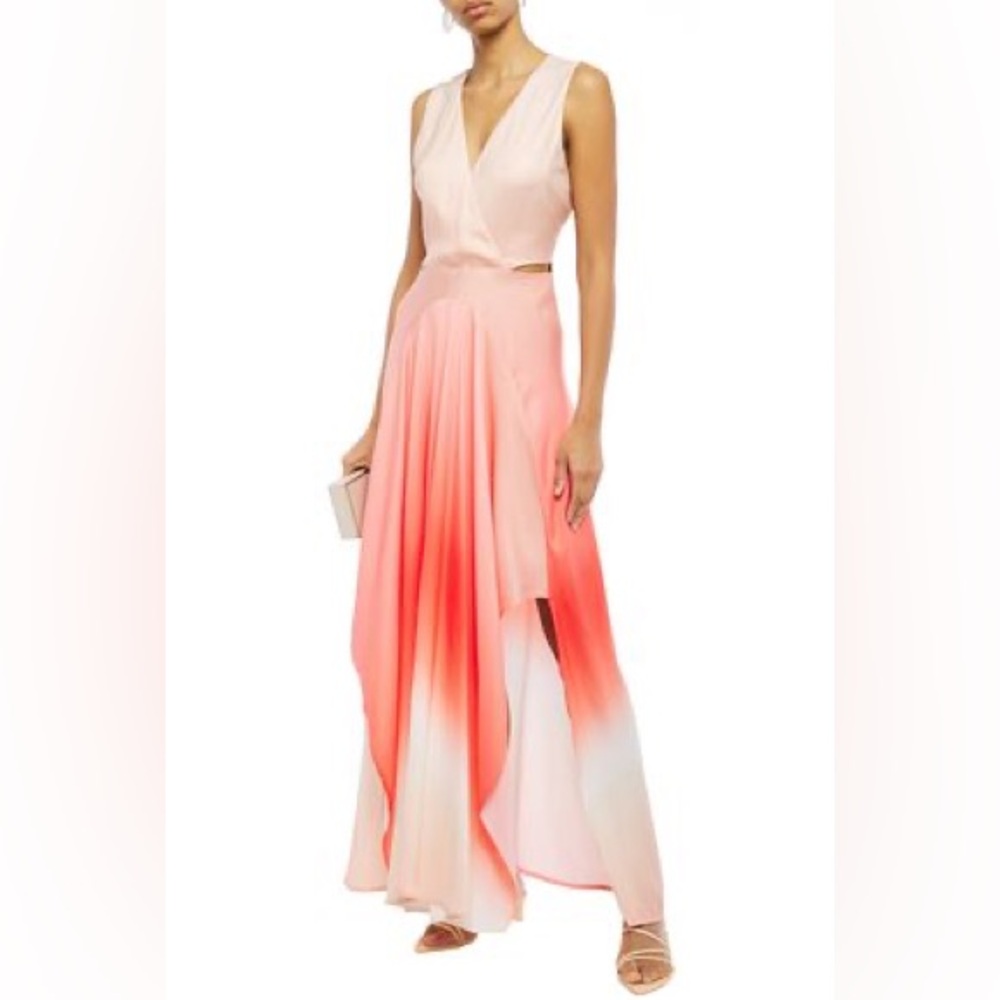 Maje Pale Pink Silk-Blend Slip Top with Label